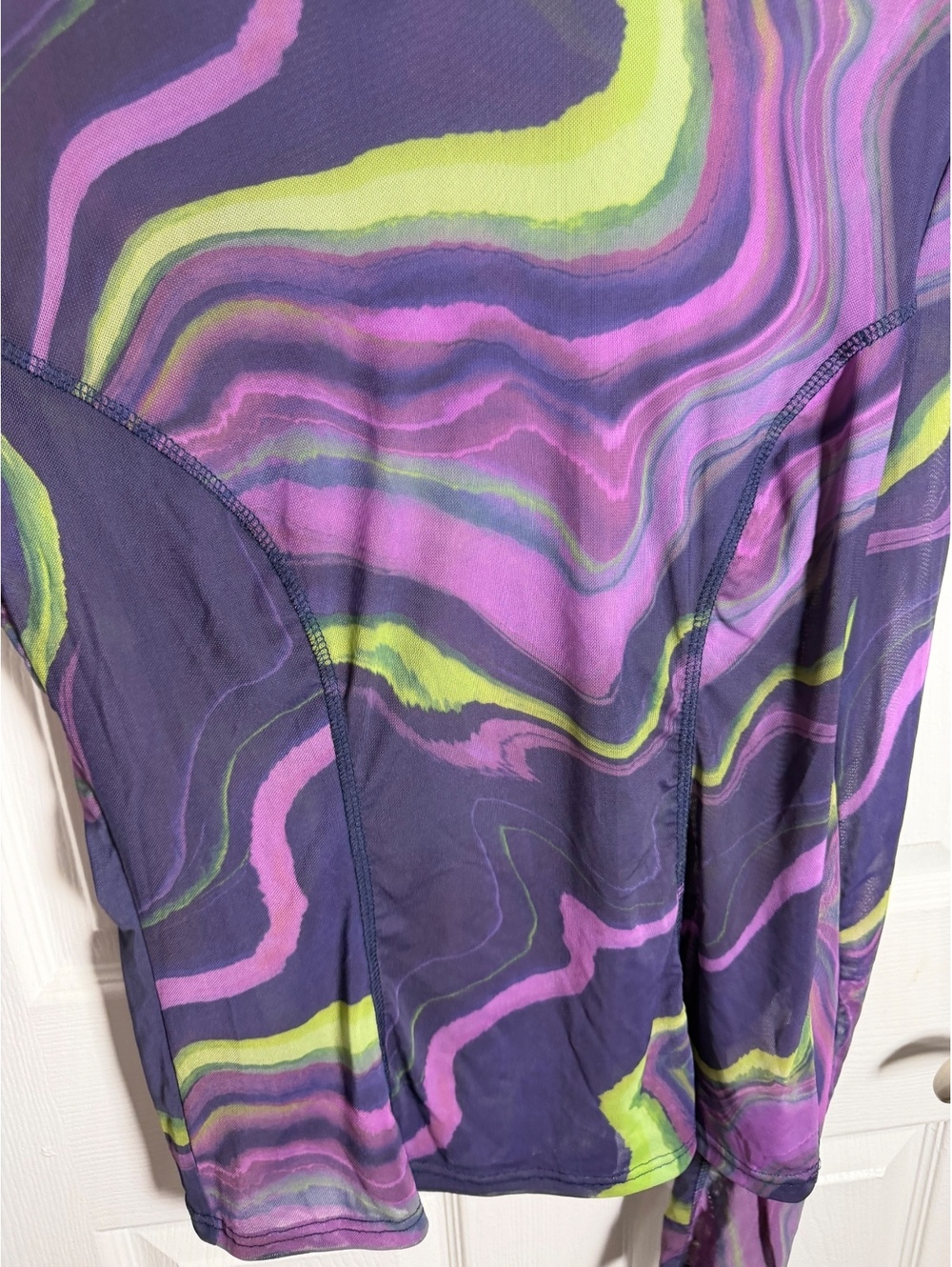 Fabletics Multicolor Swirl Mesh Top - Picture 2 of 6